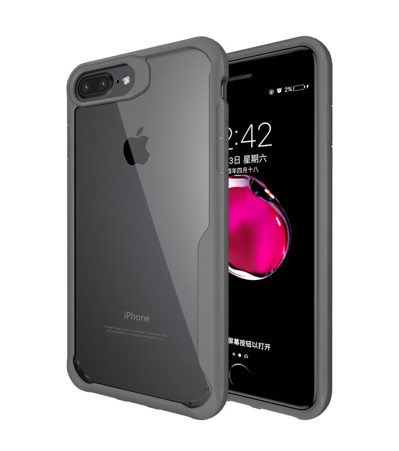 Apple iPHONE 8 Plus / 7 Plus TPU Armor Defense Case (Gray)